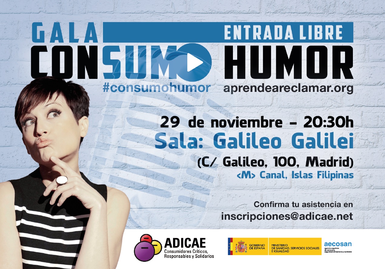 Las reclamaciones en consumo se tiñen de humor e ironía en la final del concurso de monólogos: este martes, con Sara Escudero