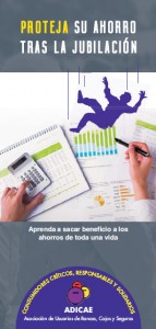 ADICAE publica el folleto informativo ‘Proteja su ahorro tras la jubilación’