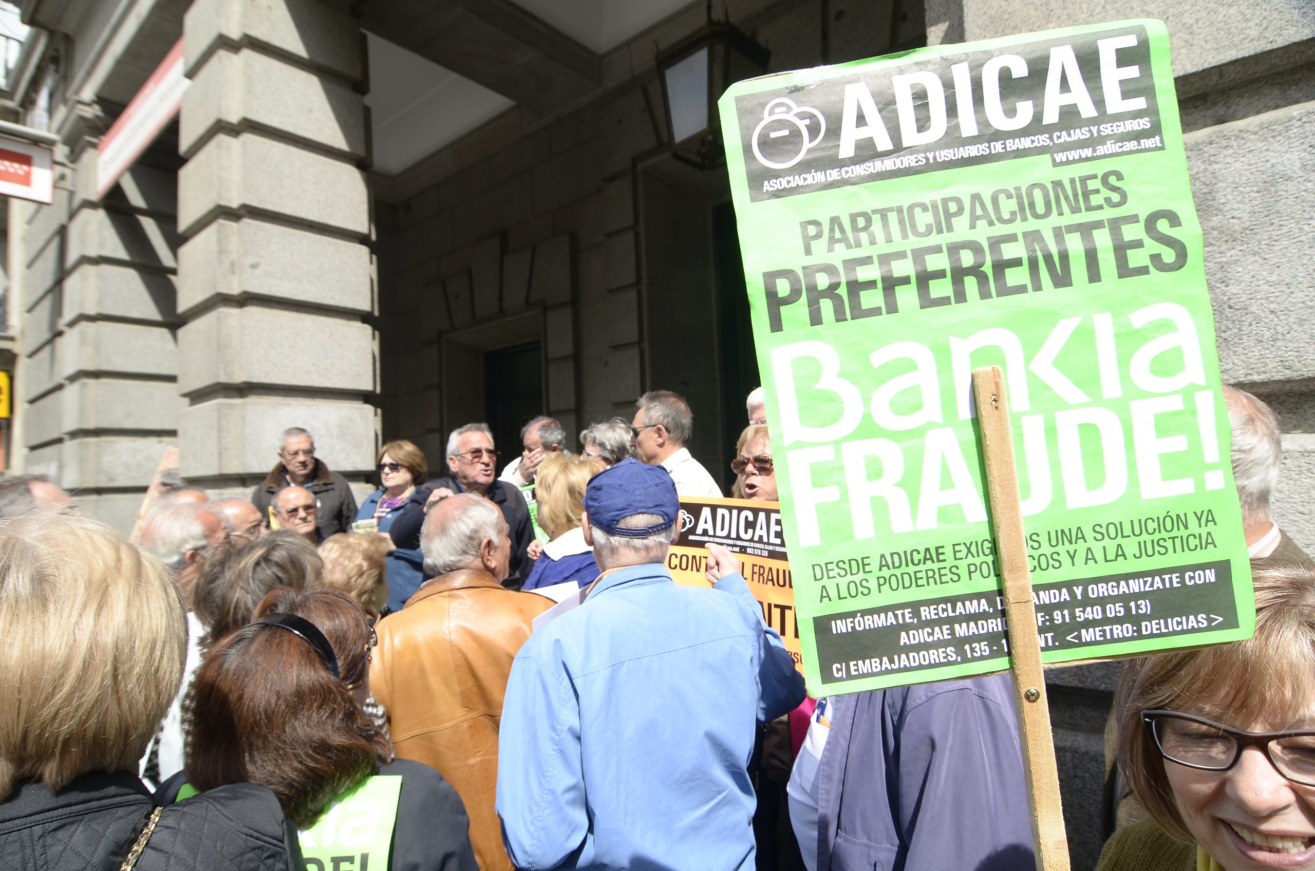 ADICAE llama a los afectados por deuda subordinada de Bankia a movilizarse el lunes 28 ante la vista previa del juicio