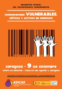 ADICAE organiza el Encuentro Estatal de Voluntariado Consumerista en Zaragoza