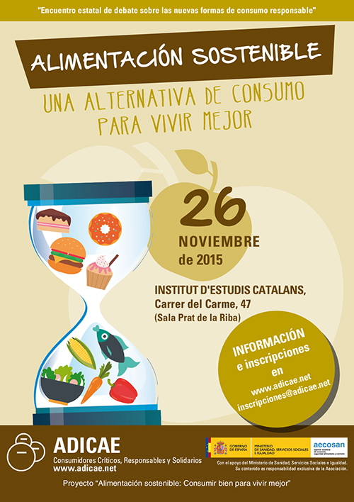 El 26 de noviembre, encuentro estatal sobre alimentación sostenible en Barcelona