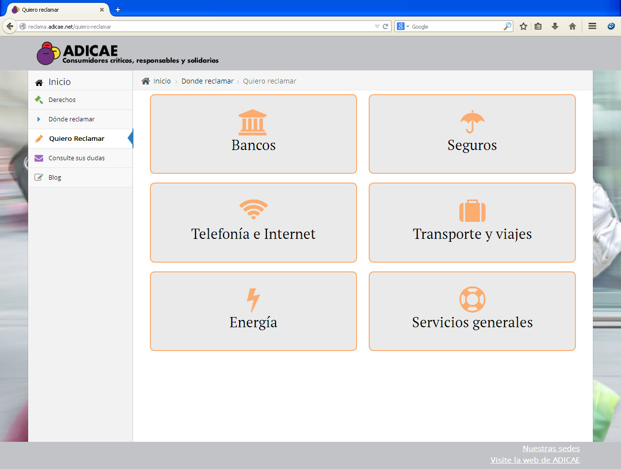 ADICAE lanza el primer generador automático de reclamaciones online