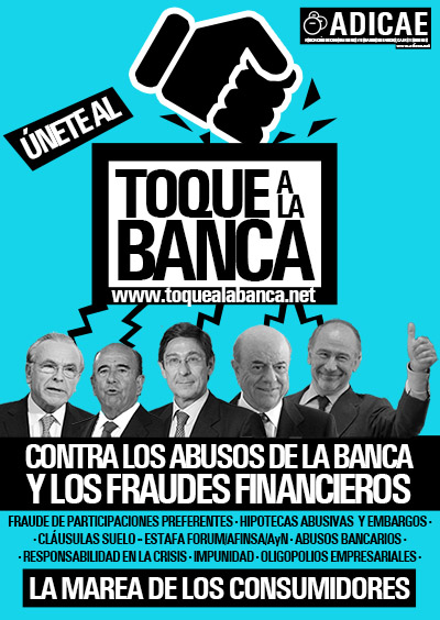 Los afectados de preferentes protestan frente a la Troika por amparar y hacerles pagar el fraude de la banca española