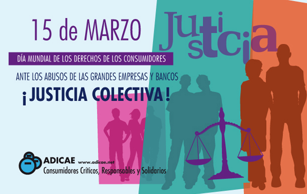 El Día del Consumidor ADICAE organiza a los afectados por grandes fraudes financieros y de consumo